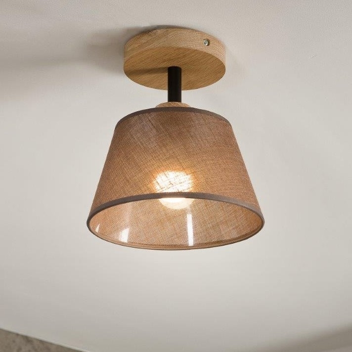 Lestenec ANTONIO 1xE14/40W/230V rjava/hrast