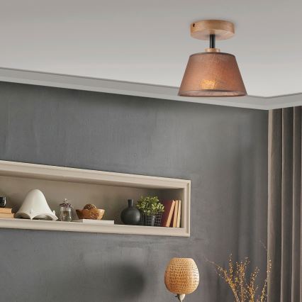 Lestenec ANTONIO 1xE14/40W/230V rjava/hrast