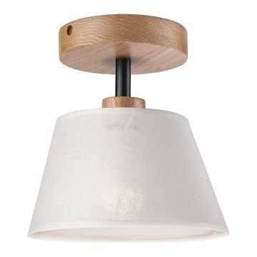 Lestenec ANTONIO 1xE14/60W/230V bela/hrast