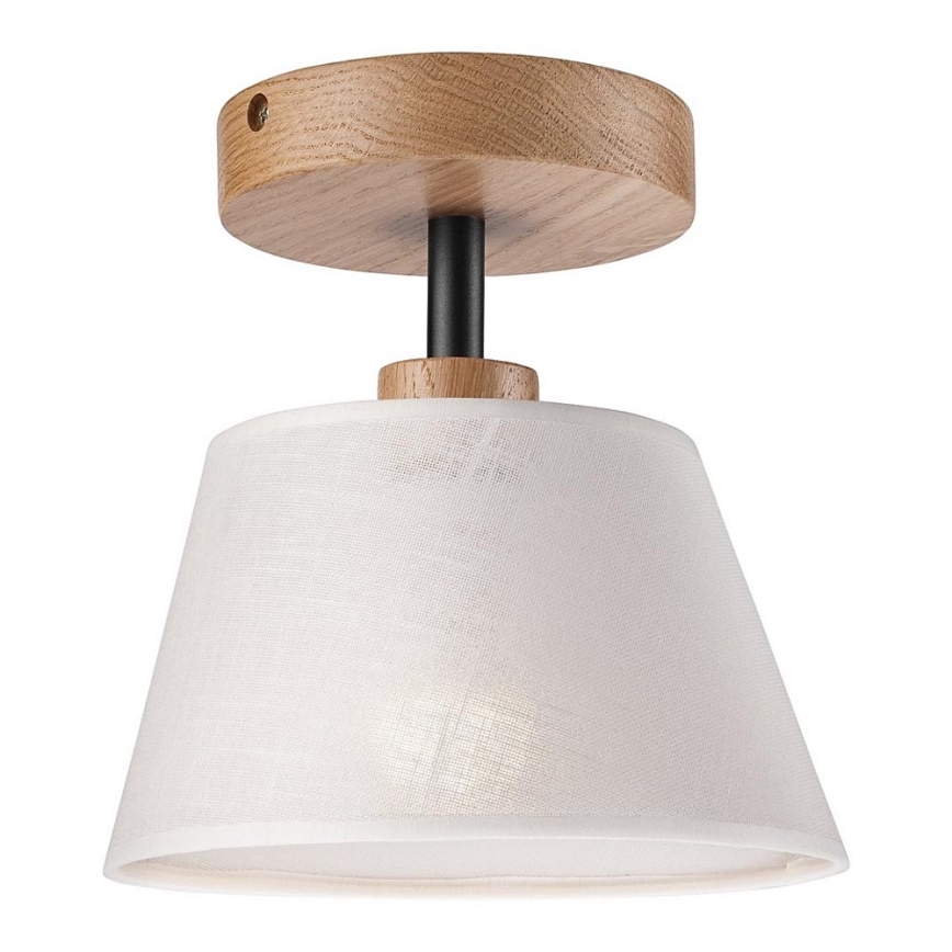Lestenec ANTONIO 1xE14/60W/230V bela/hrast