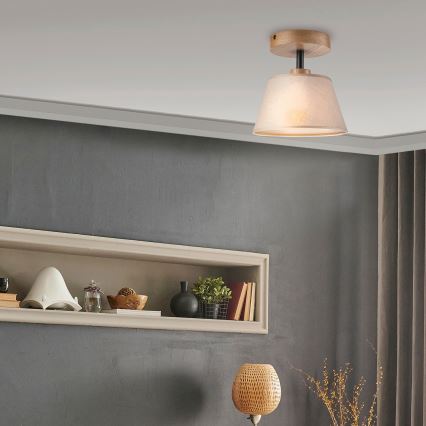 Lestenec ANTONIO 1xE14/60W/230V bež/hrast