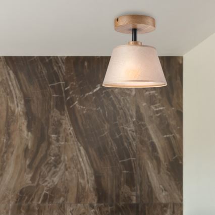 Lestenec ANTONIO 1xE14/60W/230V bež/hrast
