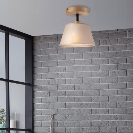 Lestenec ANTONIO 1xE14/60W/230V bež/hrast