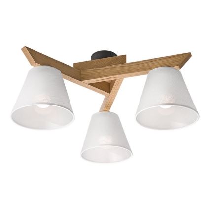 Lestenec ANTONIO 3xE14/40W/230V hrast