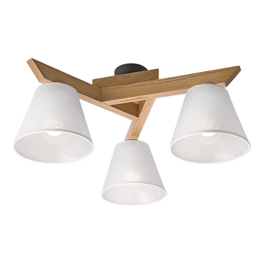 Lestenec ANTONIO 3xE14/40W/230V hrast