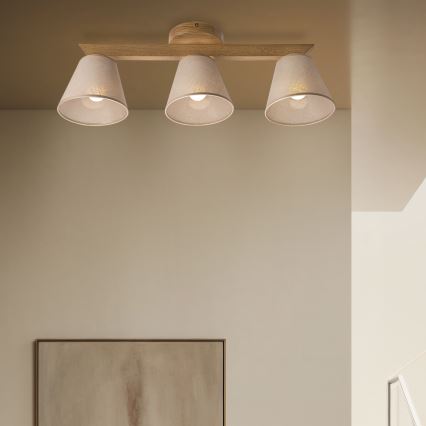 Lestenec ANTONIO 3xE14/40W/230V hrast