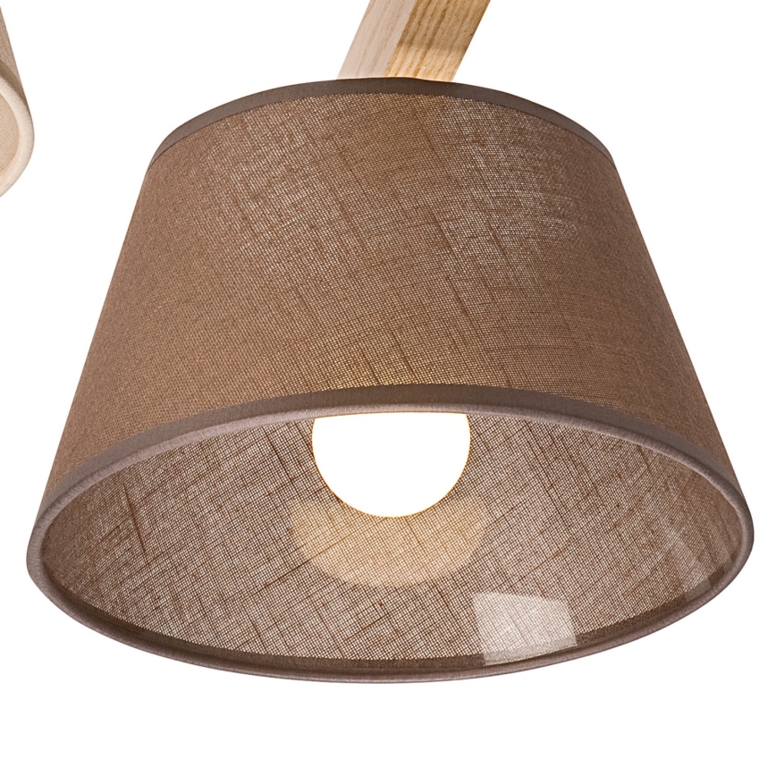 Lestenec ANTONIO 3xE14/40W/230V hrast