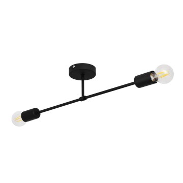 Lestenec CAMBRIDGE 2xE27/15W/230V črn
