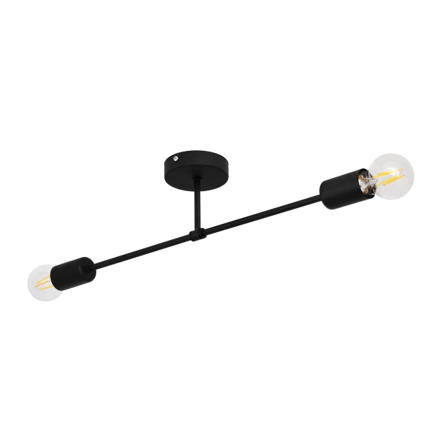 Lestenec CAMBRIDGE 2xE27/15W/230V črn