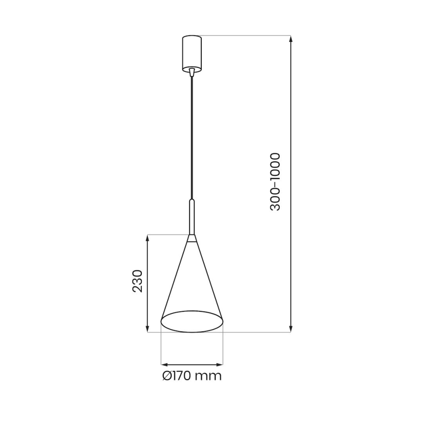 Lestenec CAPITAL na kablu 1xGX53/15W/230V Ø 17 cm bež