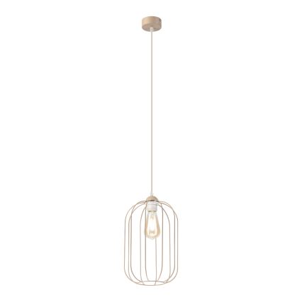 Lestenec DESTELLO z obesnim kablom 1xE27/15W/230V, premer 21 cm, bež