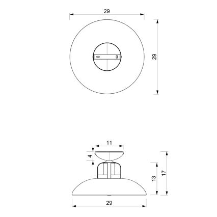 Lestenec FELIX 1xE27/60W/230V bel