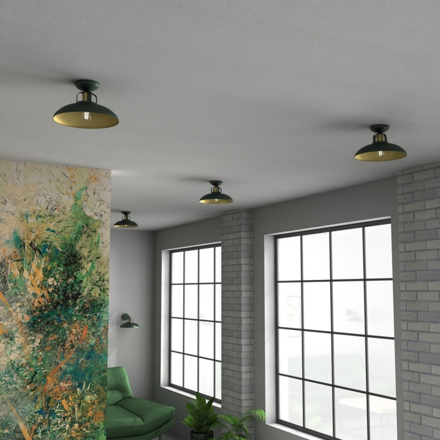 Lestenec FELIX 1xE27/60W/230V zelen