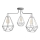 Lestenec KARO 3xE27/15W/230V siv