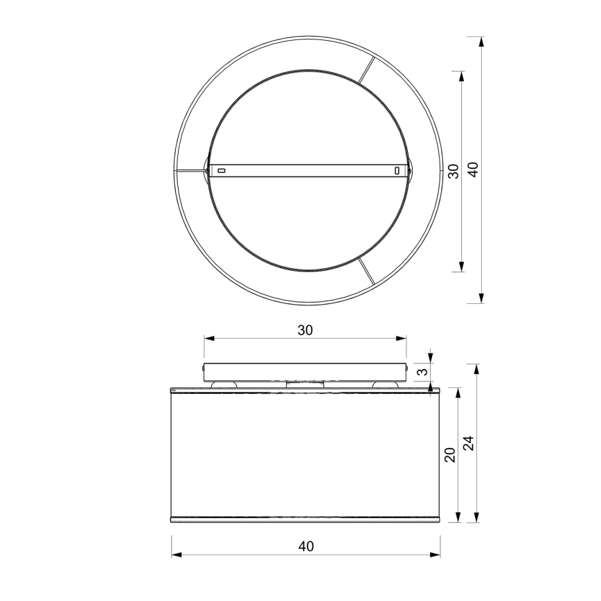 Lestenec LOFT SHADE 3xE27/60W/230V bela/zlata