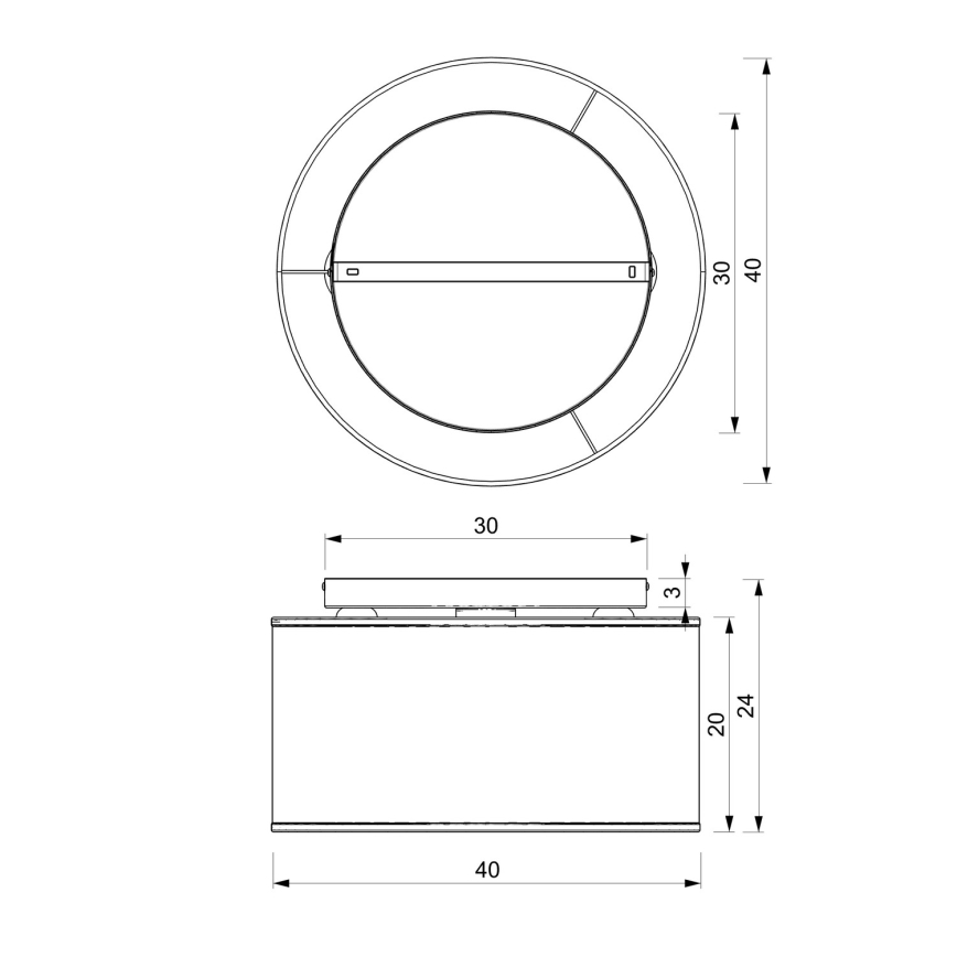 Lestenec LOFT SHADE 3xE27/60W/230V črna
