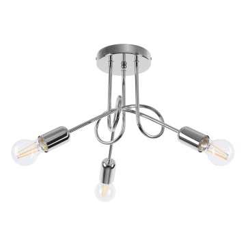 Lestenec LOOP 3xE27/15W/230V sijajni krom