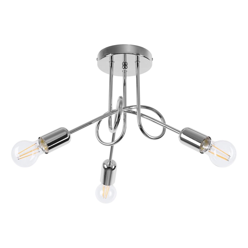 Lestenec LOOP 3xE27/15W/230V sijajni krom