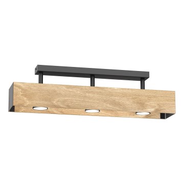 Lestenec MAISON 3xGU10/8W/230V rjava/hrast