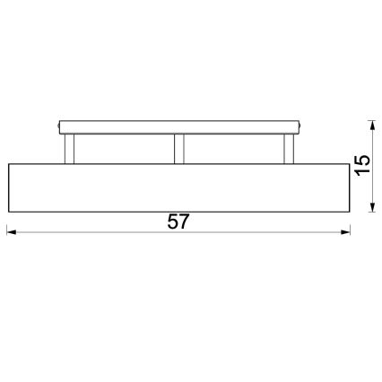 Lestenec MAISON 3xGU10/8W/230V rjava/hrast
