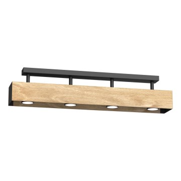 Lestenec MAISON 4xGU10/8W/230V rjava/hrast