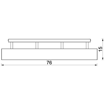 Lestenec MAISON 4xGU10/8W/230V rjava/hrast