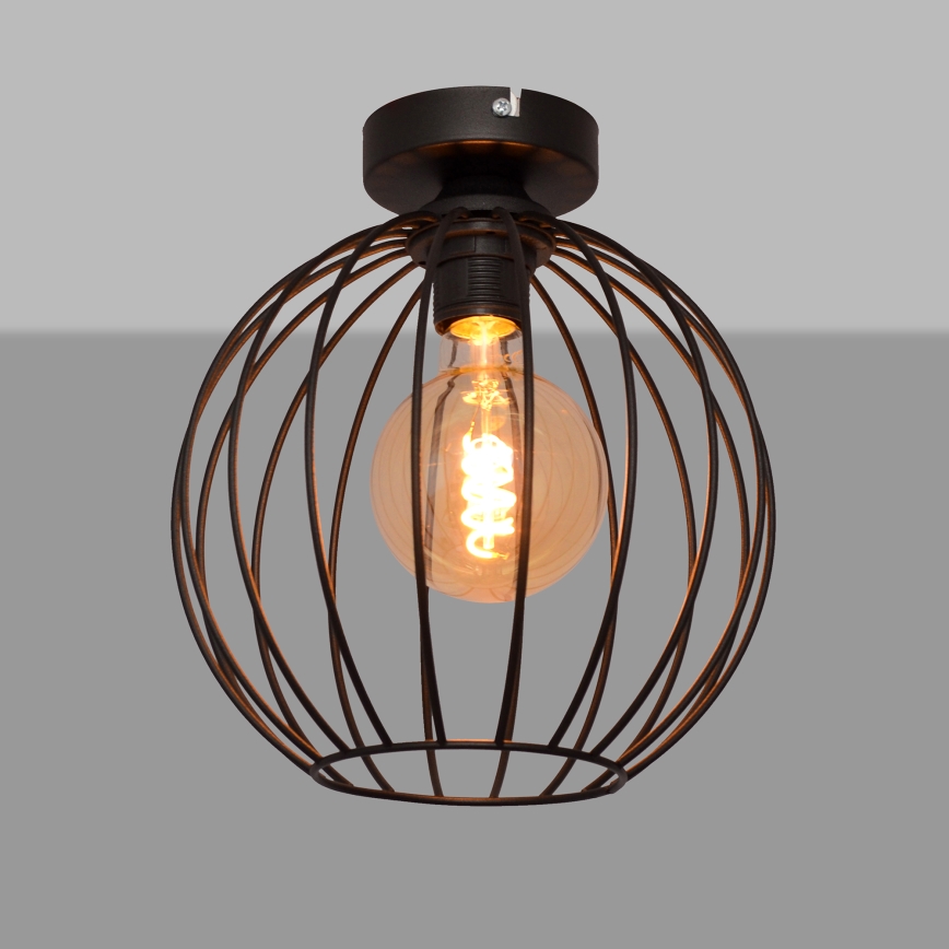 Lestenec MERCURE 1xE27/15W/230V pr. 24 cm črna