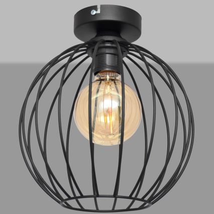 Lestenec MERCURE 1xE27/15W/230V pr. 24 cm črna