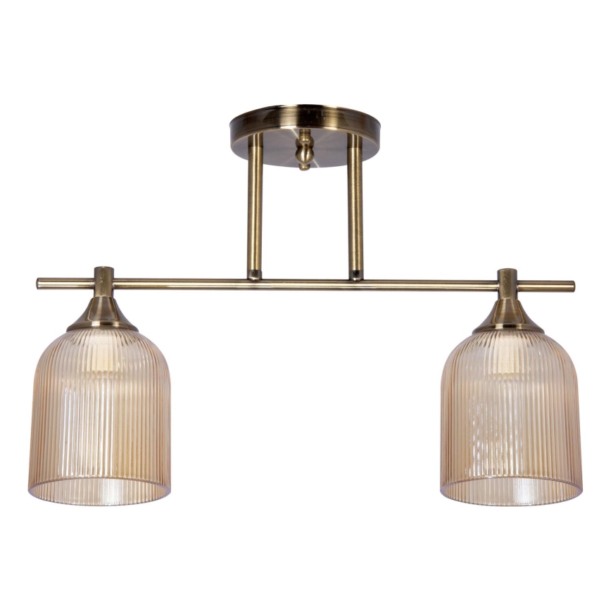 Lestenec na drogu 2xE14/60W/230V medenina