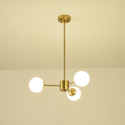 Lestenec na drogu 3xE27/40W/230V medenina