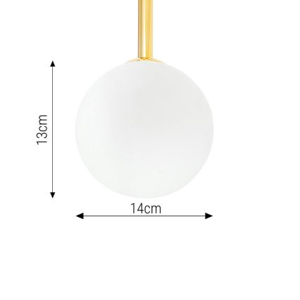 Lestenec na drogu 4xE27/35W/230V pr. 70 cm zlata