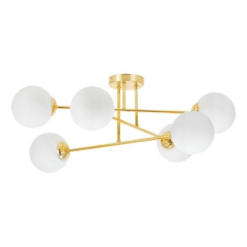 Lestenec na drogu 6xE27/35W/230V pr. 80 cm zlata