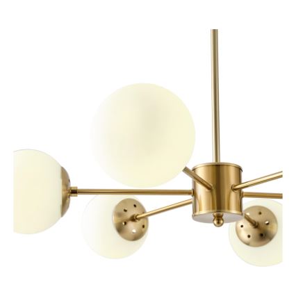 Lestenec na drogu 6xE27/40W/230V medenina