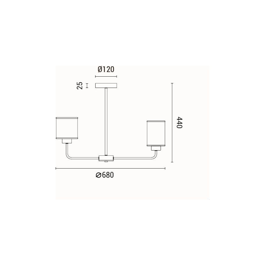 Lestenec na drogu 6xE27/60W/230V