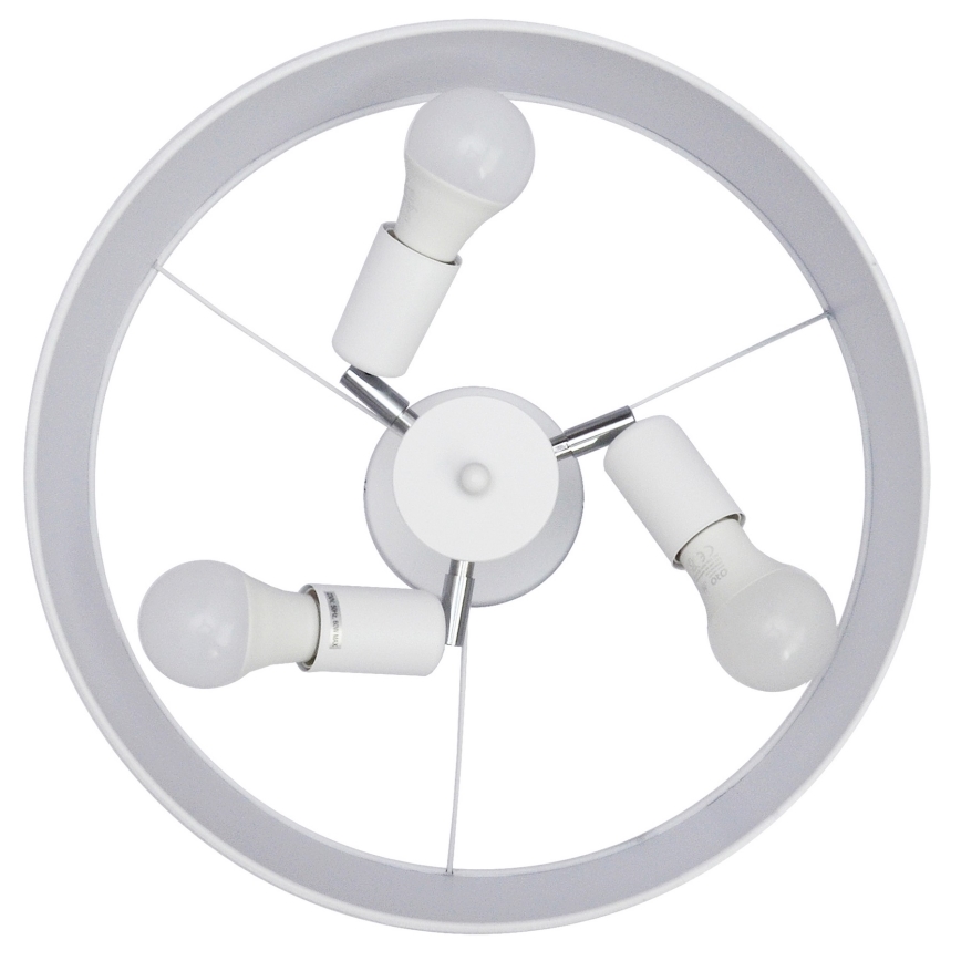 Lestenec na drogu ALBA 3xE27/15W/230V bela