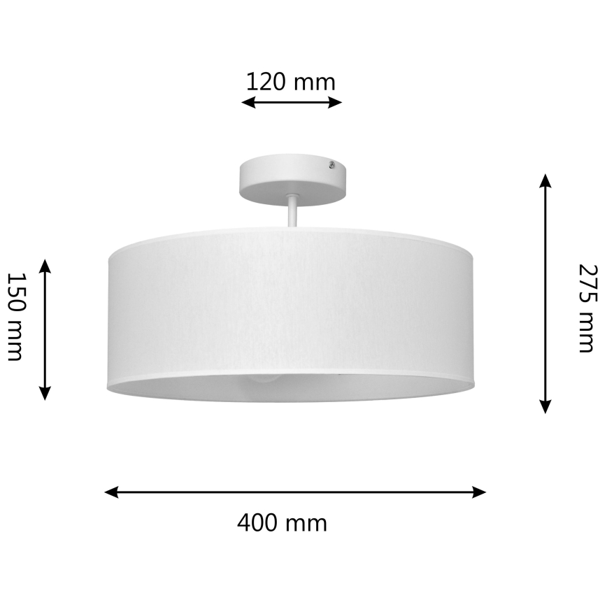 Lestenec na drogu ALBA 3xE27/15W/230V bela