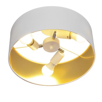 Lestenec na drogu ALBA 3xE27/15W/230V bela/zlata