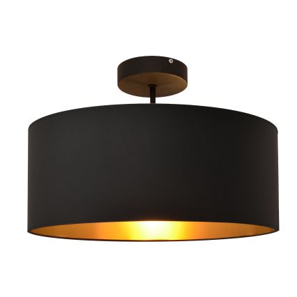 Lestenec na drogu ALBA 3xE27/15W/230V črna/zlata