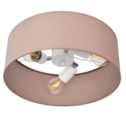 Lestenec na drogu ALBA 3xE27/15W/230V roza