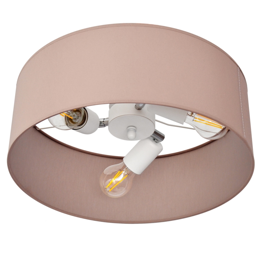 Lestenec na drogu ALBA 3xE27/15W/230V roza