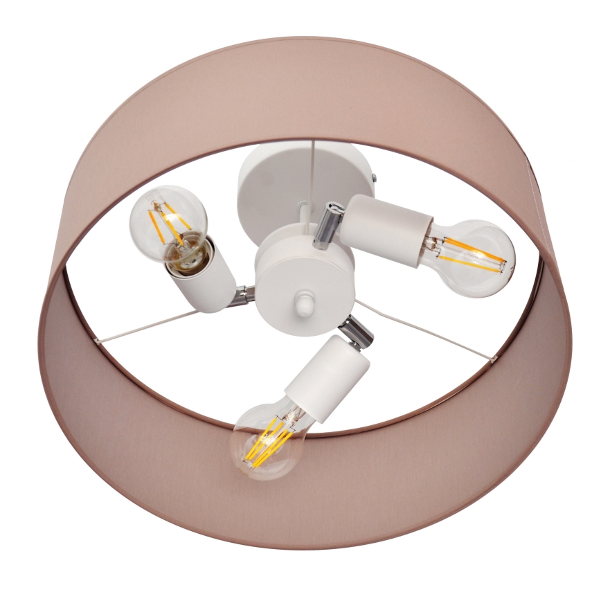 Lestenec na drogu ALBA 3xE27/15W/230V roza