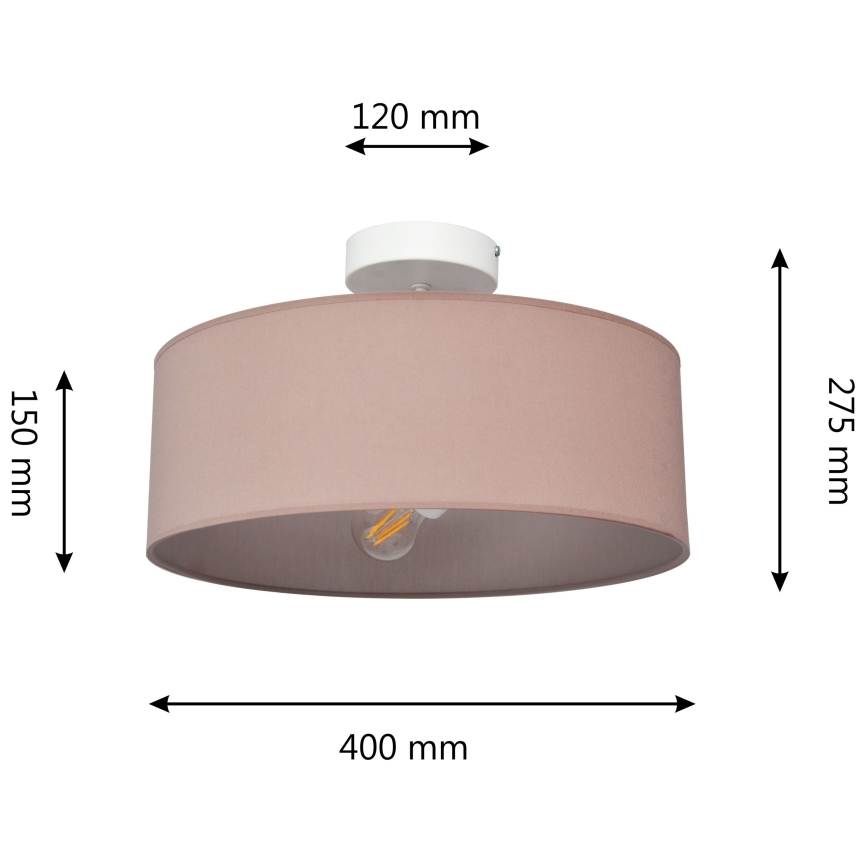 Lestenec na drogu ALBA 3xE27/15W/230V roza