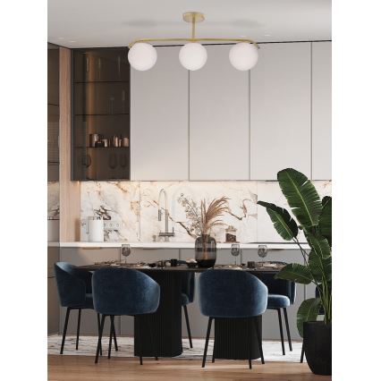 Lestenec na drogu AMADEO 3xE14/40W/230V medenina