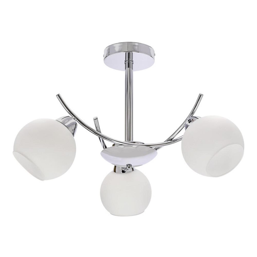 Lestenec na drogu AMOS 3xE27/40W/230V sijajni krom