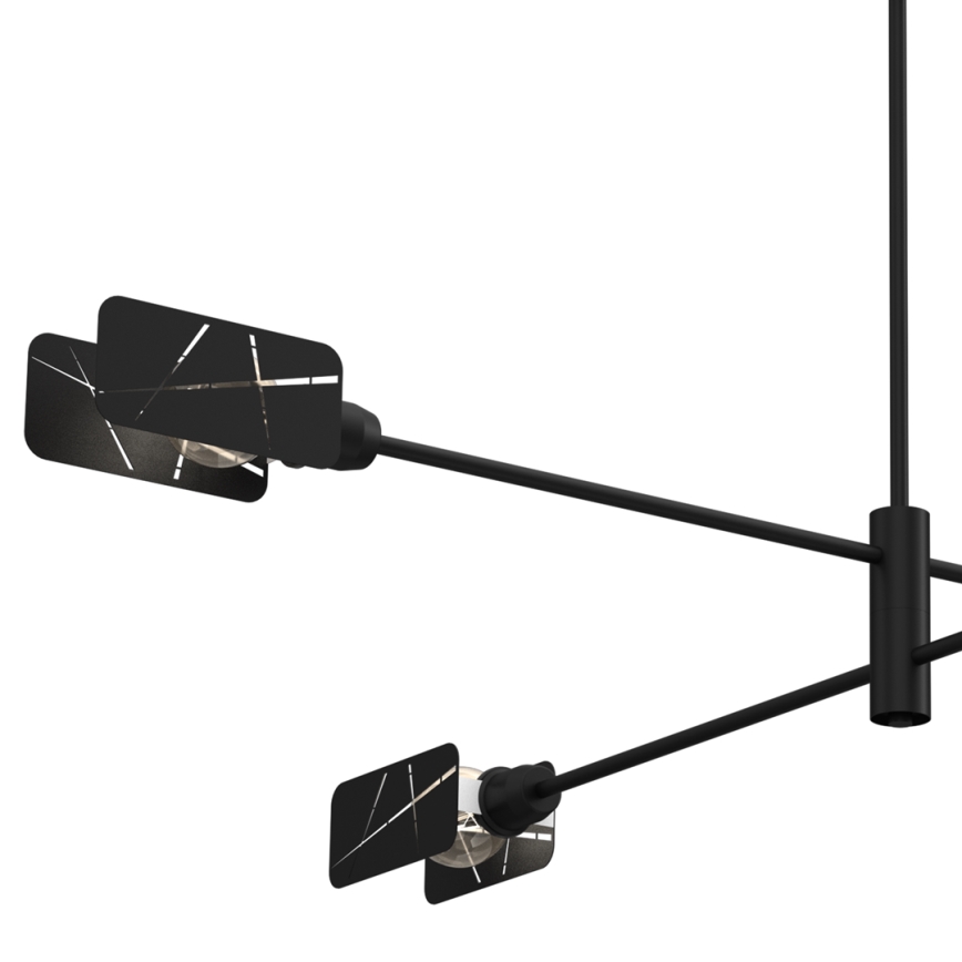 Lestenec na drogu ASTRA 4xE27/60W/230V črn