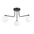 Lestenec na drogu ASTRAL 3xG9/8W/230V črna