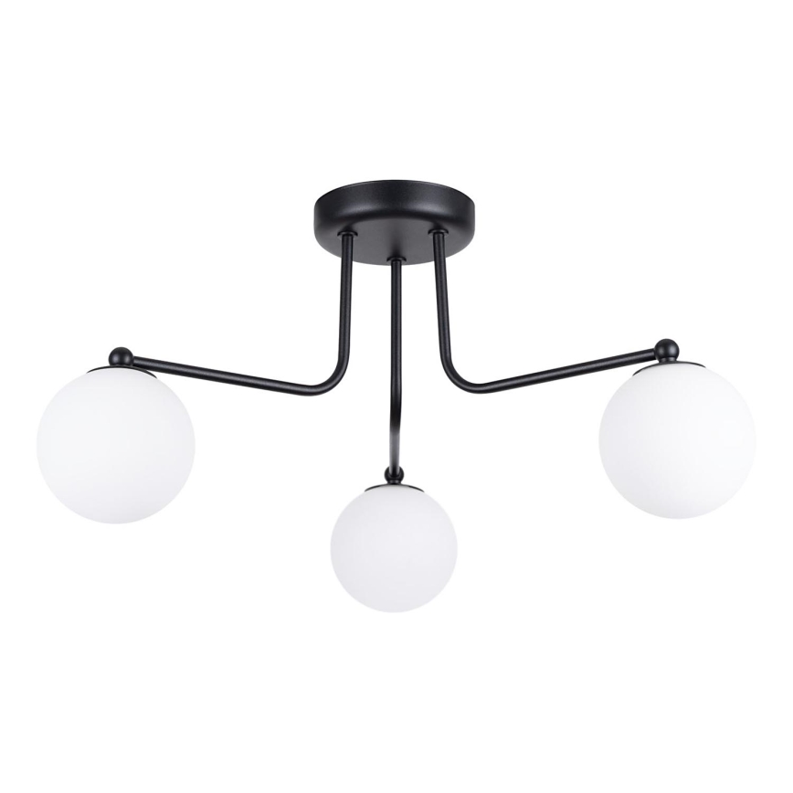 Lestenec na drogu ASTRAL 3xG9/8W/230V črna