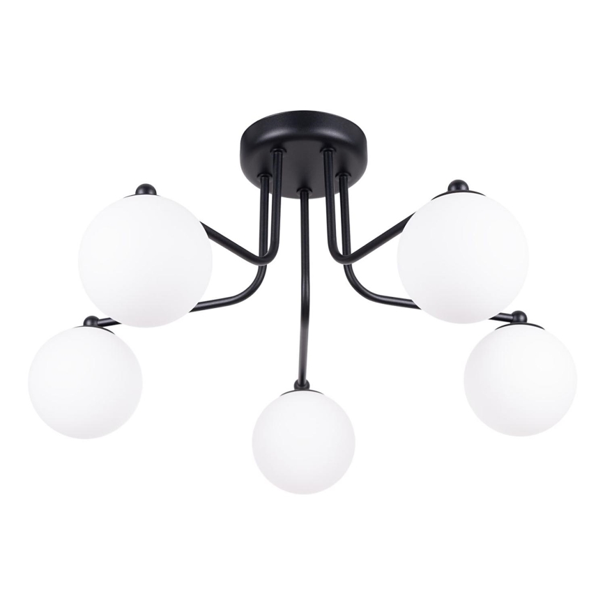 Lestenec na drogu ASTRAL 5xG9/8W/230V črna
