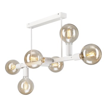Lestenec na drogu ASTRID 6xE27/60W/230V bela