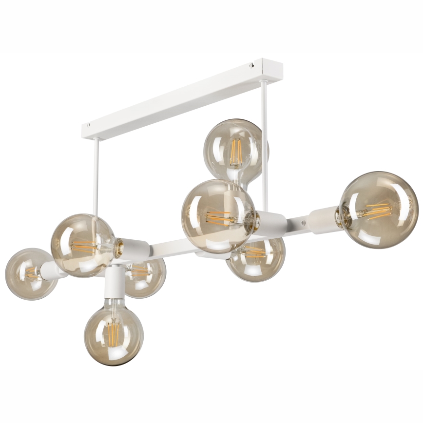 Lestenec na drogu ASTRID 8xE27/60W/230V bela